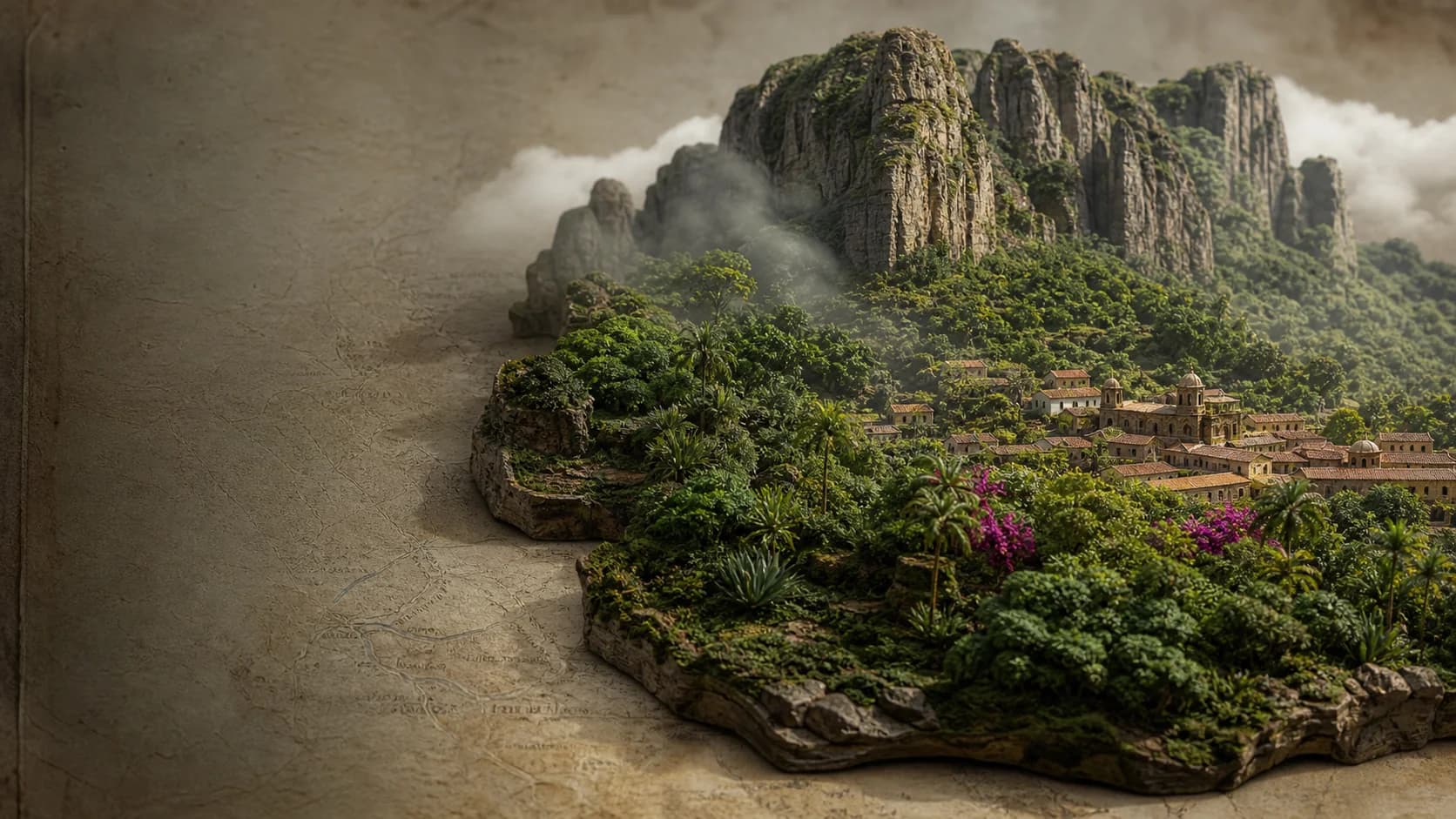 Paisaje de referencia para la colección Tepoztlán